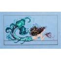 Gráfico Punto de Cruz La Sirena Ondina Mirabilia MD134  Mermaid Undine cross stitch chart