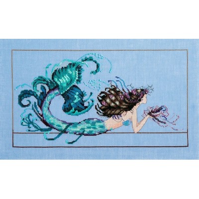 Gráfico Punto de Cruz La Sirena Ondina Mirabilia MD134  Mermaid Undine cross stitch chart