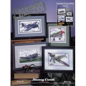 Gráfico Punto de Cruz Aviones de Leyenda Stoney Creek 345 legendary aircraft cross stitch chart
