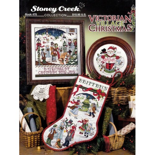 Gráfico Punto de Cruz Navidades Victorianas Stoney Creek 470 Victorian Village christmas cross stitch chart