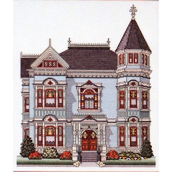 Gráfico Punto de Cruz Casa Simpson-Vance Nancy Spruance Victorian House cross stitch chart