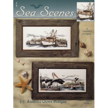 Gráfico Punto de Cruz Escenas Marítimas Jeannete Crews Designs Sea Scenes 1278 cross stitch chart