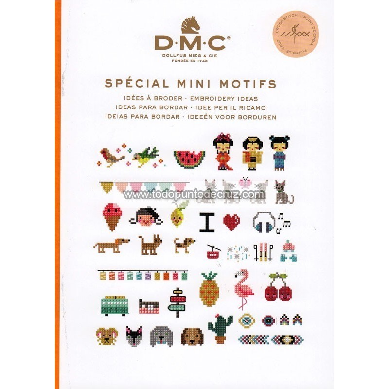 Cuadernillo Punto de Cruz Especial Mini Motivos DMC 15626D cross stitch mini motifs