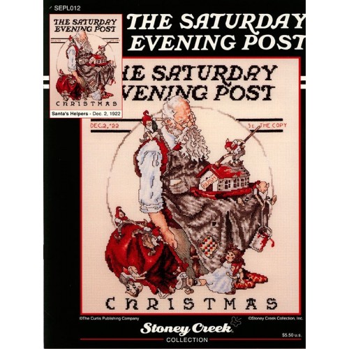 Gráfico Punto de Cruz Los Ayudantes de Santa Claus  Stoney Creek Saturday Evening post SEPL012 santa´s cross stitch chart