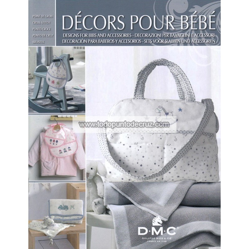 Librito Punto de Cruz Motivos para Bebés III DMC 15567-22 Designs for bibs and accessories