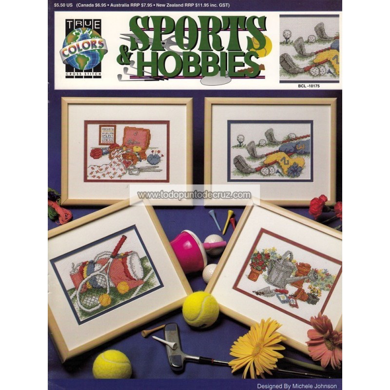 Gráfico Punto de Cruz Deportes y Aficiones True colors hobbies and sports BCL-10175 cross stitch chart