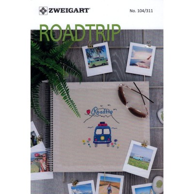 Librito Punto de Cruz Viaje por Carretera Zweigart 104-311 Roadtrip cross stitch book