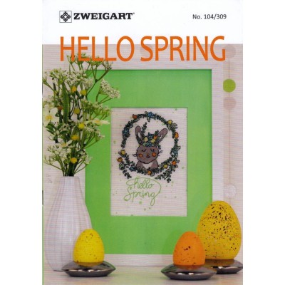 Librito Punto de Cruz Hola Primavera Zweigart 104-309 Hello Spring cross stitch book