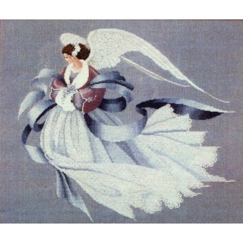 Gráfico Punto de Cruz El Ángel del Invierno Lavender Lace LL30 Angel of  Winter Marilynn Leavitt-Imblum cross stitch chart