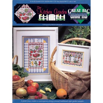Gráfico Punto de Cruz Un Jardín en la Cocina True Colors VCL-20147 Kitchen Garden cross stitch chart