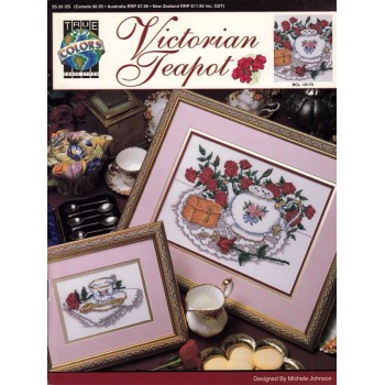 Gráfico Punto de Cruz Tetera Victoriana True Colors BCL10173 Victorian Teapot cross stitch chart