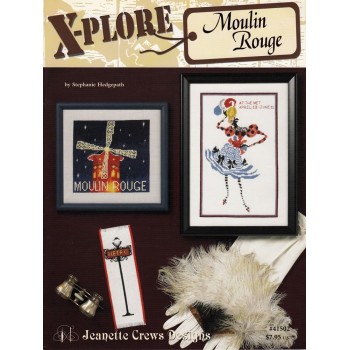 Gráfico Punto de Cruz X-Plore Moulin Rouge Jeanette Crews 41502 cross stitch chart