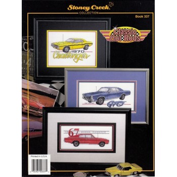 Gráfico Punto de Cruz Coches Clásicos de 1958 a 1967 Stoney Creek 337 Classic Hot Rods cross stitch chart