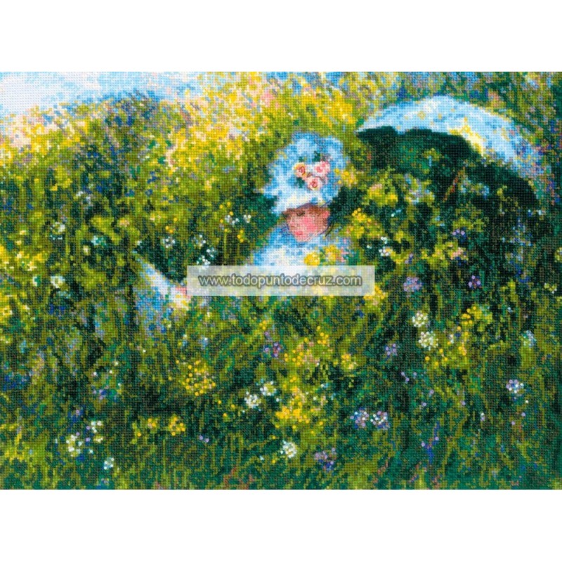 En la Pradera (Monet) Riolis 1850 In the Meadow