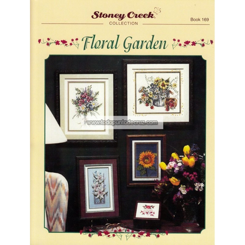Gráfico Punto de Cruz Jardín Floral Stoney Creek 169 Floral Garden cross stitch chart