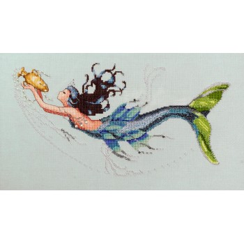 Gráfico Punto de Cruz Mediterráneo Mirabilia 102 Mediterranean mermaid cross stitch chart