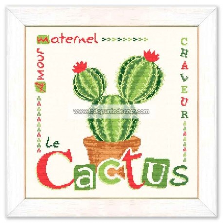 Gráfico Punto de Cruz Cactus Lili Points J016 cross stitch chart