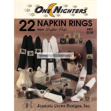 22 motivos para Servilleteros Jeanette Crews 401 22 Napkin Rings