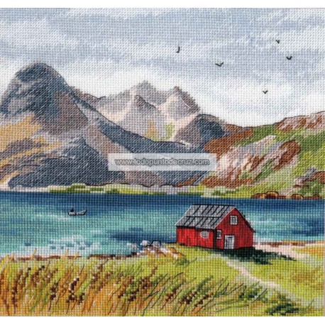 Kit Punto de Cruz Islas Lofoten Oven 1280 Islands cross stitch kit
