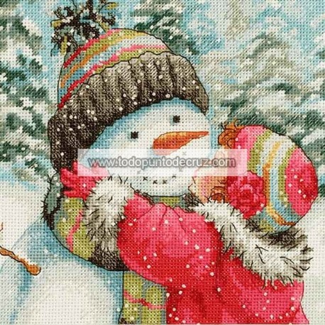 Un beso para el muñeco de nieve Dimensions 70-08833 A Kiss for Snowman