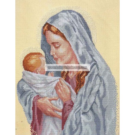 Kit Punto de Cruz Madonna Janlynn 044-0044 Blessed Mother cross stitch kit