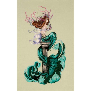 Gráfico Punto de Cruz Perfume de Sirena Mirabilia MD167 Mermaid Perfume cross stitch chart
