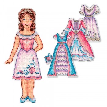 Recortable Princesa con vestidos Panna IG-7169 doll