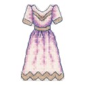 Kit Punto de Cruz Recortable Princesa con vestidos Panna IG-7169 doll cross stitch kit