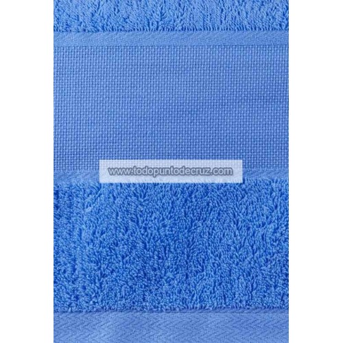 Toalla de Lavabo Rizo azul mar Para Bordar a Punto de Cruz Terry Towel TPC50100MAR cross stitch towel