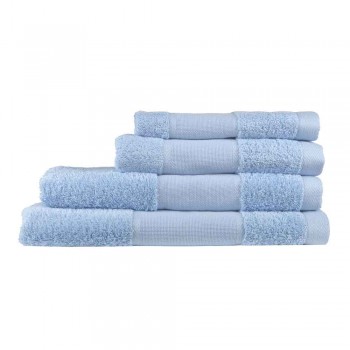 Sábana de Ducha Rizo Celeste Para Bordar a Punto de Cruz Terry Towel TPC100150AZC cross stitch towel