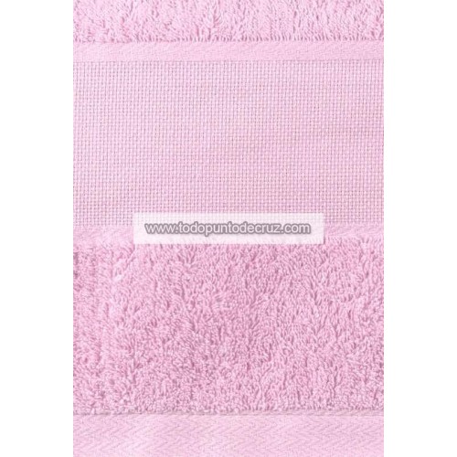 Toalla de aseo Rizo rosa Para Bordar a Punto de Cruz Terry Towel TPC3050RI cross stitch towel