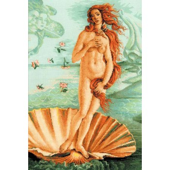 El Nacimiento de Venus de Botticelli RIOLIS 100/062 Birth of Venus after painting