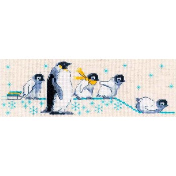 Familia de Pingüinos RIOLIS 1975 Penguins