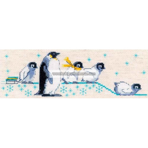 Familia de Pingüinos RIOLIS 1975 Penguins