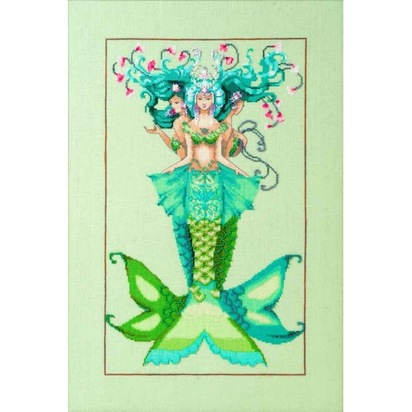 Gráfico Punto de Cruz Las Tres Sirenas Mirabilia MD178 The Three Mermaids cross stitch chart