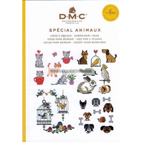 Cuadernillo Punto de Cruz Especial Animales DMC 15822-22 cross stitch