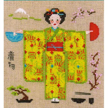 Kimono Verde Bonheur des Dames 2337 Kimono Vert