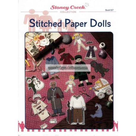 Gráfico Punto de Cruz Recortables de Muñecas Stoney Creek 167 Stitched Paper Dolls cross stitch chart