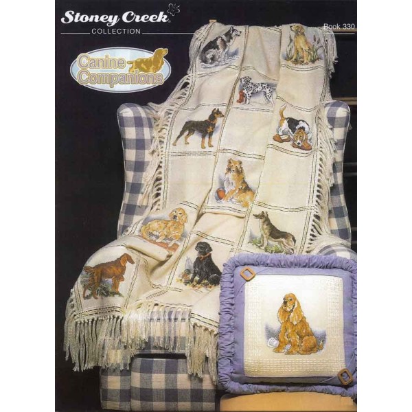 Gráfico Punto de Cruz Compañía Canina Stoney Creek 330 Canine Companions cross stitch chart