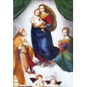 Kit de punto de cruz Madonna de la Capilla Sixtina (Rafael) Golden Fleece MK044 Sistine Chapel cross stitch kit