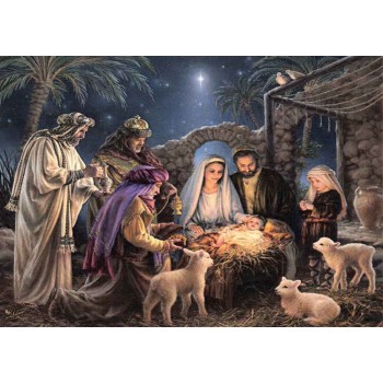 Gráfico Punto de Cruz La Natividad Heaven and Earth Designs Dona Gelsinger Nativity HAEDJG26492 cross stitch chart