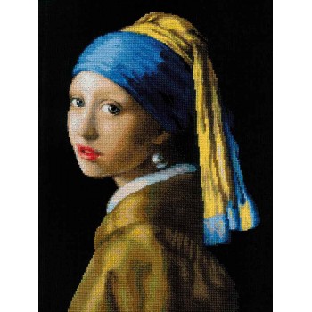 La Joven de la Perla (Vermeer) RIOLIS 100/063 Girl with a Pearl Earring
