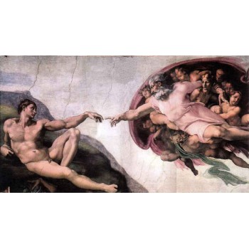 La Creación de Adán Heaven and Earth Designs HAEDM103 Creation of Adam Sistine Chapel Michelangelo