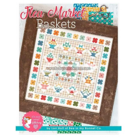 Gráfico Punto de Cruz Cestas del Mercadillo It's Sew Emma ISE-455 Flea Market Baskets cross stitch chart