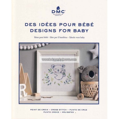 Librito Punto de Cruz Nuevos Diseños para Bebés DMC 15752-22 cross stitch Designs for baby