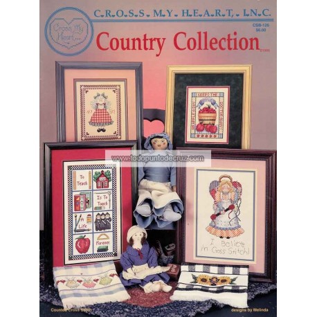 Gráfico Punto de Cruz Colección Country Cross my Heart CSB-126 Country Collection cross stitch chart