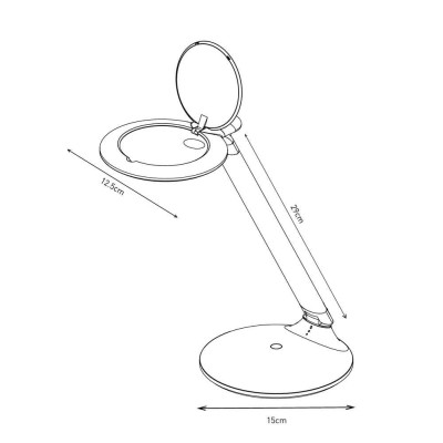 Lámpara de sobremesa con lupa Halo Go Daylight E25201