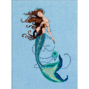 Gráfico Punto de Cruz La Sirena Renacentista Mirabilia MD151 renaissance Mermaid cross stitch chart