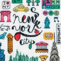 Kit Punto de Cruz Nueva York-París Dimensions 70-35407 cross stitch kit