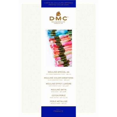 Nueva carta de colores DMC impresa carte coul imprimee mouline